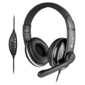 Auriculares con Micro NGS VOX800 USB 1.8M Negro 97DB