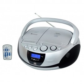 Nevir NVR-480UB GRIS - Radio CD/FM Bluetooth Mando USB