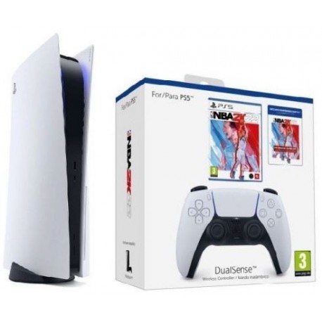 Sony PS5 - Consola + Mando DS + Juego NBA 2K22