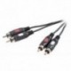 Cable Vivanco 41012 2RCA M/M 15M NEG Vivanco