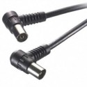 Vivanco Antena 43038 Cable M/H 1.5M Acodado Negro