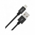 DCU USB - Lightning Cable Carga-Datos Negro 1 Metro