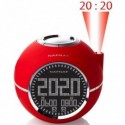 Sunstech CLOCKINERD Radio Despertador Rojo