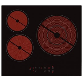 Conjunto Vitrocerámica Eléctrica + Horno KROMSLINE KVR-3FR-B3 + KHI-400-S  INOX