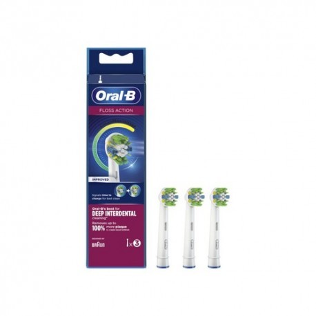 OralB EB25-3 FFS Recambio Cepillo Floss Action 3 Unidades