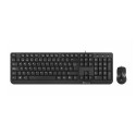 Ratón + Teclado Ngs Cocoa Kit Negro 1200DPI PlugPlay