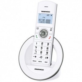 Teléfono Fijo Inalámbrico Daewoo DTD-1400 W Blanco/Gris Manos Libres