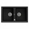 Fregadero Teka STONE 90 B-TG 2C 2 Cubetas Negro Granito 