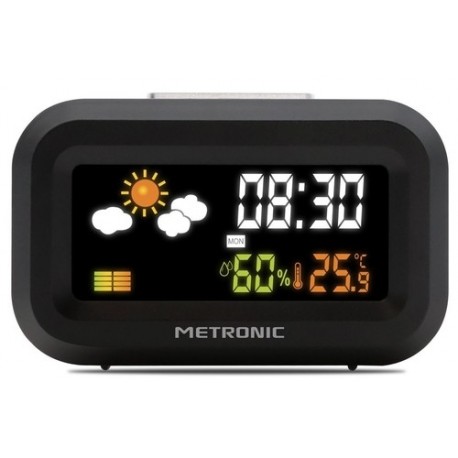 METRONIC 477340 Viaje XS Negro - Despertador Digital