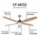 Ventilador techo Orbegozo CP 48132 Cinco Aspas Reversibles 1 Foco de Luz 132cm