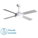 ABRILA DC NEVERY 122CM BLANCO-HAYA - VENTILADOR DE TECHO ASPA NORMAL REVERSIBLE CON LUZ