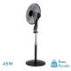 Abrila MAGICO Negro/Gris - Ventilador de Pie 220-240 V