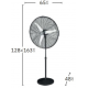 Ventilador Pie Alarcon (213241109) 180w 3vel. 65cm. 3aspas Oscilante Negro