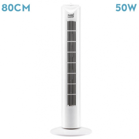 Ventilador Torre Tero (184571001) 50w 3vel. Oscilante Temporizador Blanco