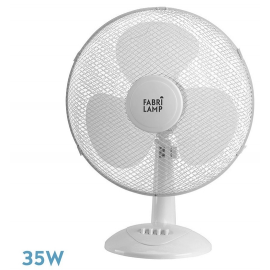 Ventilador Sobremesa Cape (184171101) 35w 3vel. 3aspas Oscilante Blanco