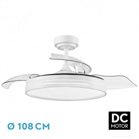 Ventilador Techo Dc/r Micenas (186091401) Blanco 72w 3aspas 6vel.