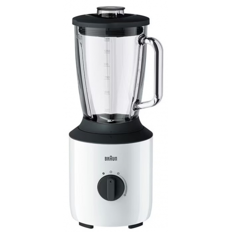 Batidora Vaso Jb-3150-wh 800w Jarra Cristal 1,5l Bco. Cuchillas A.inox.