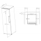 Cong. Vert Kcve-185-nf-dix Inox 185x60 Display Nfrost (e)
