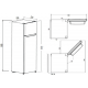 Frigorífico 2p Kf-1655-w 160x55 Blanco (f)