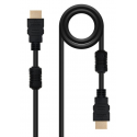 METRONIC MACHO-MACHO Con Ferrita Negro - Cable HDMI 3M