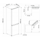 Frigorífico Combi Ciclico Kc-ci-1800-1-w 180x55 W (e)