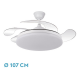 ABRILA DC Tridente Blanco - Ventilador de Techo 59W