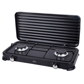 JATA JECG2702 Negro - Hornillo 2 Fuegos