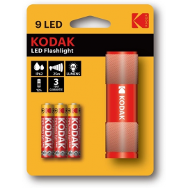 Linterna Kodak Compacta 9-led 3xaaa Ehd Roja