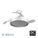 ABRILA Mandarin Plata 72w - Ventilador de Techo 3 Aspas