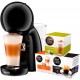 DELONGHI PICCOLO XS EDG.210.AB Antracita - Pack Cafetera Cápsulas + 3 ESTUCHES DE CAFÉ