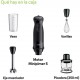 Batidora Mq-50202-m 1000w 21vel. + Turbo Pie Inox. Vaso 600ml Picadora