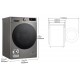LG F4-WR7010AGS INOX - Lavadora Carga Frontal 10KG 1400RPM