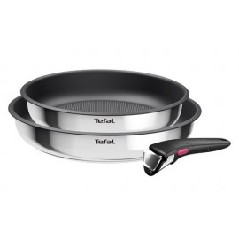 TEFAL INGENIO COOK EAT INOX - Set de Sartenes 22-26CM + MANGO