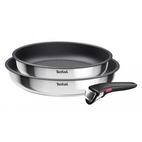 TEFAL INGENIO COOK EAT INOX - Set de Sartenes 22-26CM + MANGO