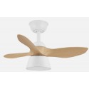 Abrila CUBICO Blanco/Haya - Ventilador de Techo Aspas Normales 36 W G