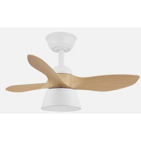 Abrila CUBICO Blanco/Haya - Ventilador de Techo Aspas Normales 36 W G
