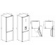 Frigorífico Combi Nf Kc-cri-2060-dbk 200x60 Cristal Negro (e)