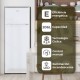 Frigorifico 2p Sf-145501-e 143x54 Ciclico (e) Blanco