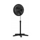 Ventilador Pie Vu-3110-f3 Negro 40cm 3vel. 40 Wts. Oscilante