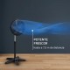 Ventilador Pie Vu-3110-f3 Negro 40cm 3vel. 40 Wts. Oscilante