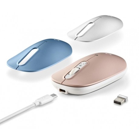 Raton Ngs Shell Rb Recargable Bt Silencioso