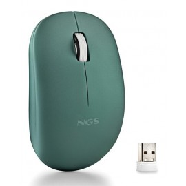 Raton Ngs Fog Pro Green Inalambrico Usb Silenioso