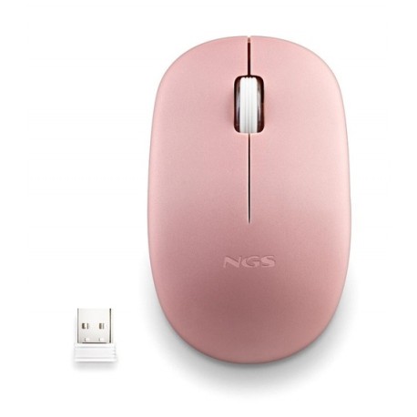 Raton Ngs Fog Pro Pink Inalambrico Usb Silenioso