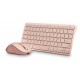 Teclado+raton Ngs Fantasy Kit Pink Silencioso Recargable