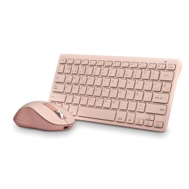 Teclado+raton Ngs Fantasy Kit Pink Silencioso Recargable