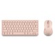Teclado+raton Ngs Fantasy Kit Pink Silencioso Recargable
