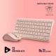 Teclado+raton Ngs Fantasy Kit Pink Silencioso Recargable