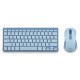 Teclado+raton Ngs Fantasy Kit Blue Silencioso Recargable