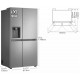 LG GSLC40PYPE INOX - Frigorífico Side by Side No Frost