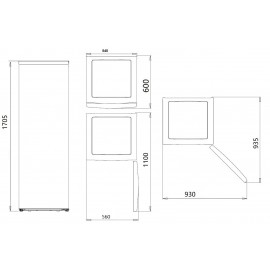 Cong. Vert. Nf Skcv-1755-nf 170x54 Inverter (e) Luz Led Blanco